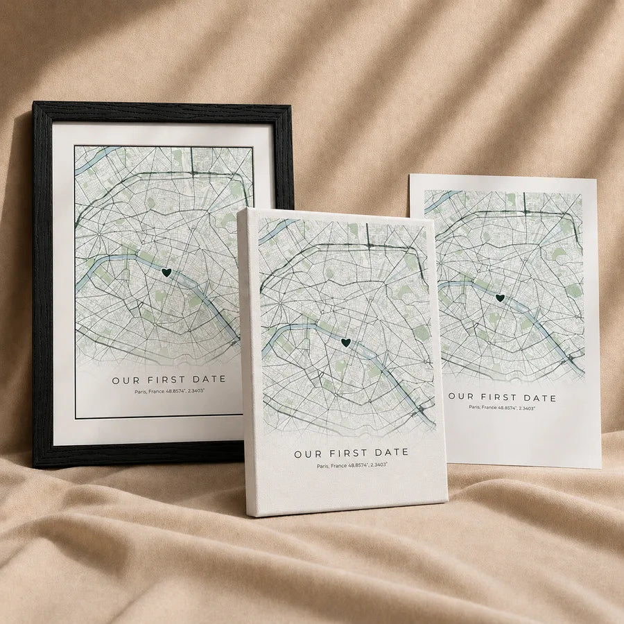 Poster, framed and canvas city map prints