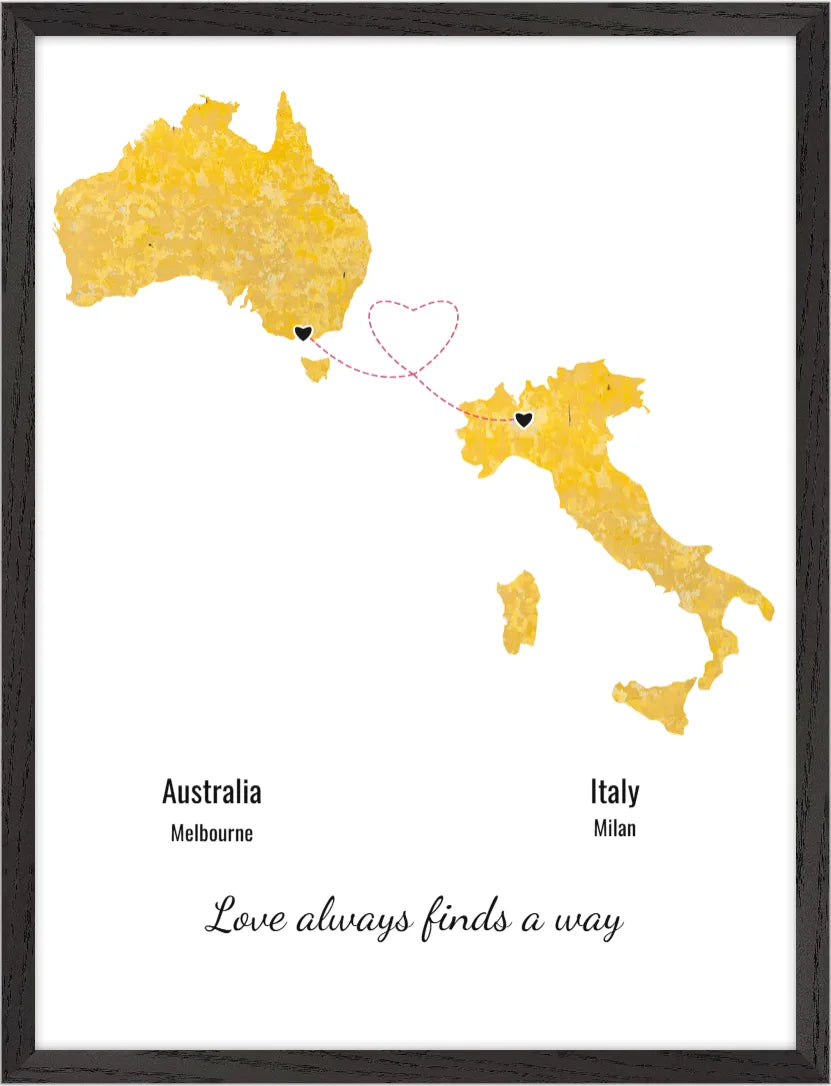 Journey map print style one