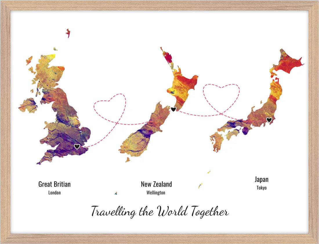 Journey map print style three