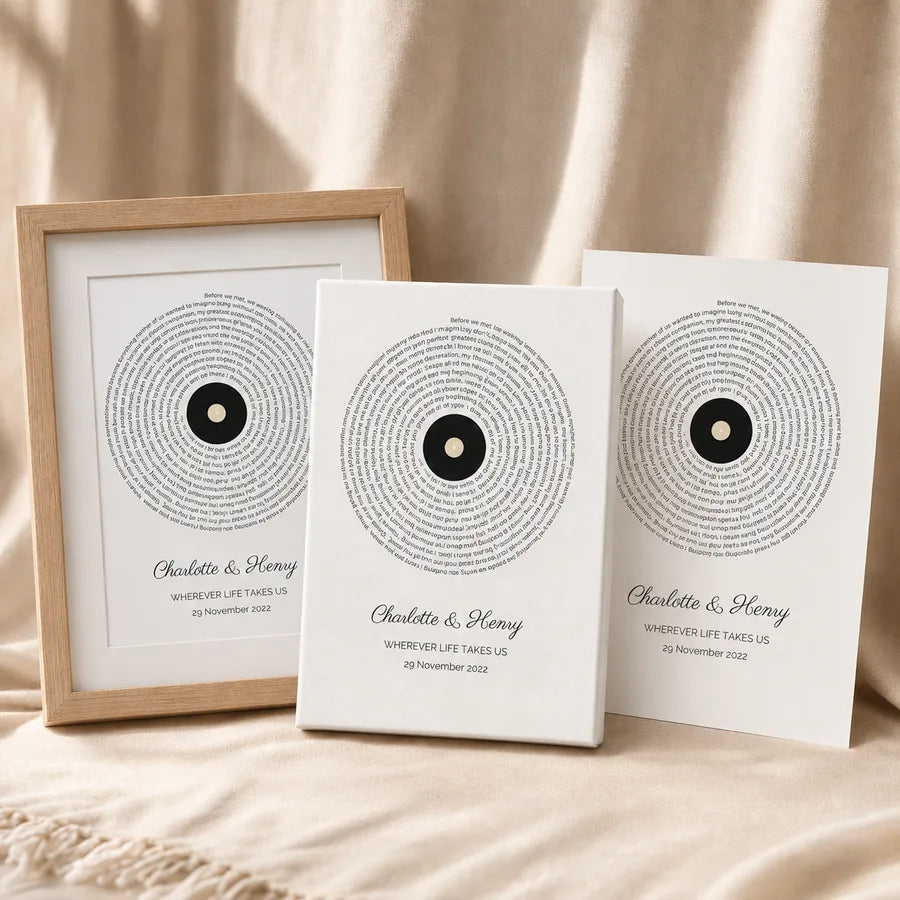 Poster, framed and canvas custom text prints