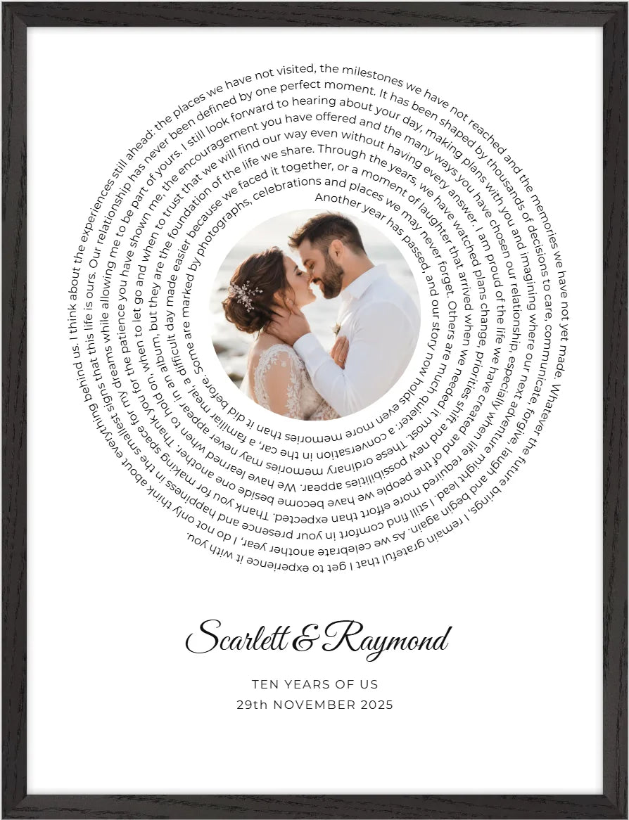 Custom text print style one