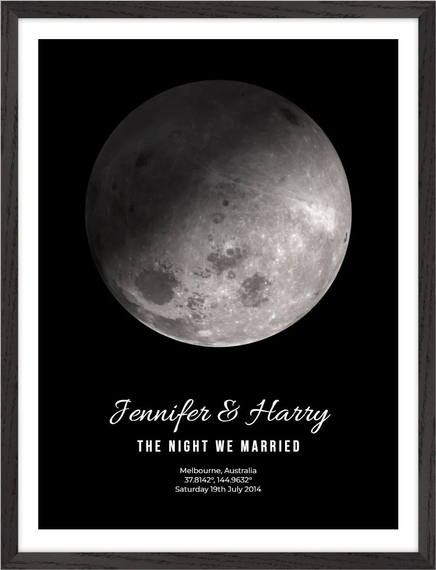 Moon phase print style two