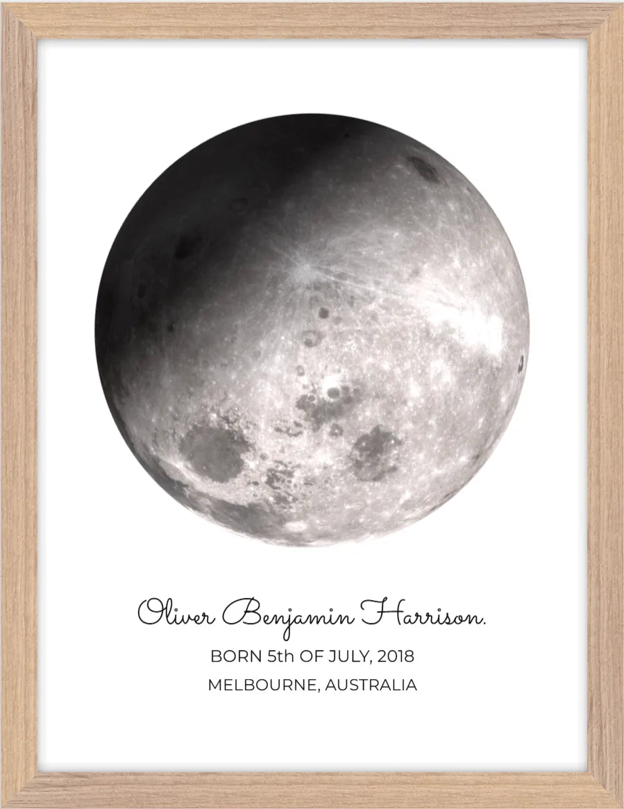 Moon phase print style five